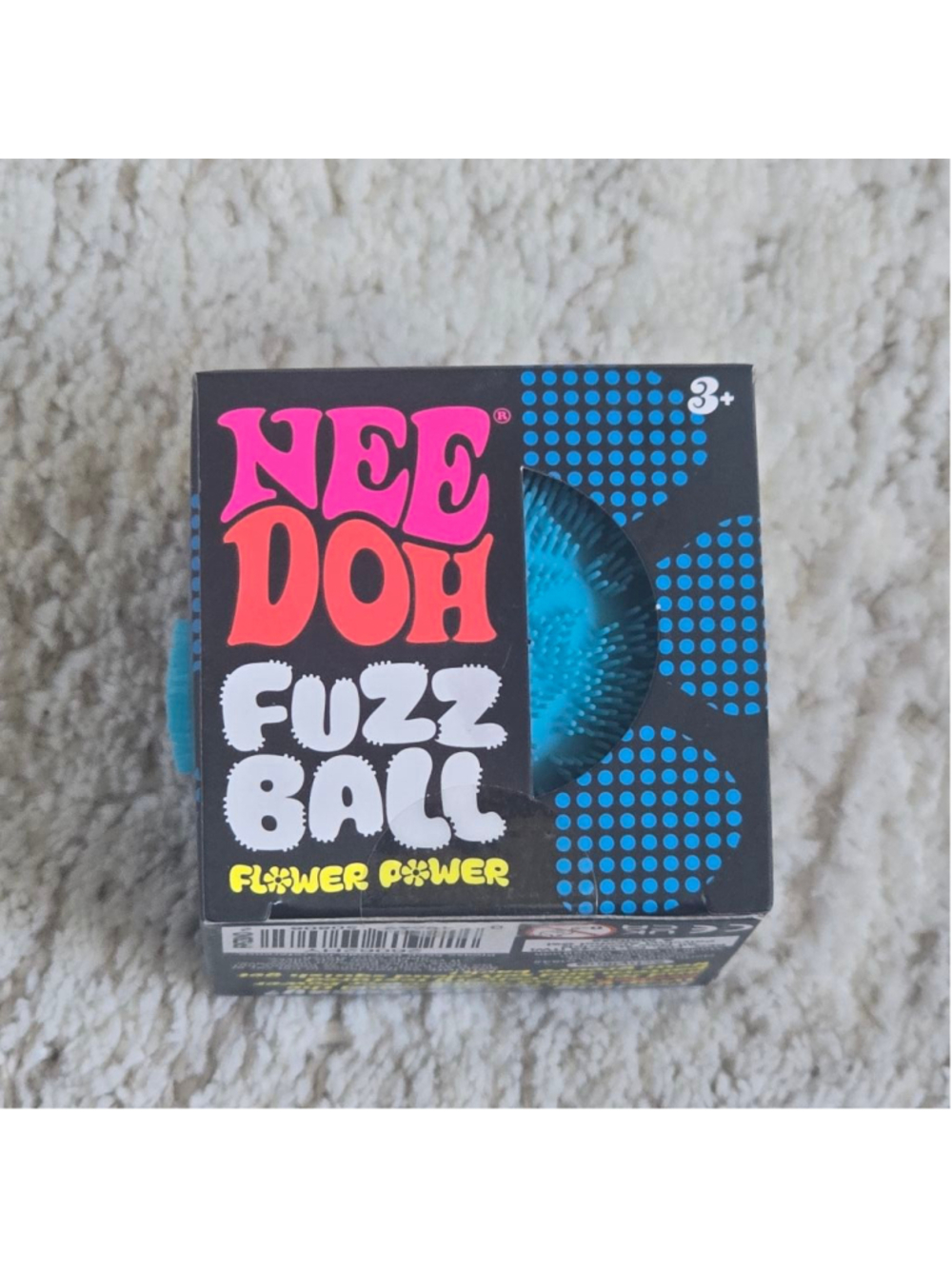 NeeDoh Fuzz Ball Flower Power - Color Blue